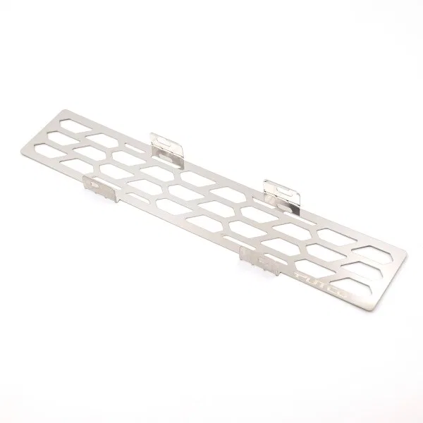 82172 – PUTCO Bumper Grille Insert, Hex Shield Design Polished Silver Stainless Steel